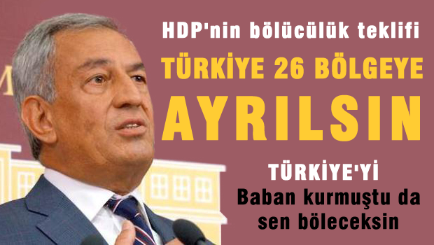 HDP 'Türkiye 26 bölgeye ayrılsın'