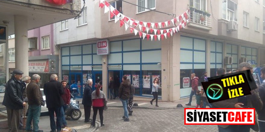Çanakkale Biga'da BİM markette silahlı soygun!