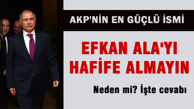 Efkan ALA, Erdoğan'dan sonra  AKP içinde en güçlü Politikacı