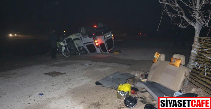Konya'da korkunç kaza: 1 ölü, 4 yaralı