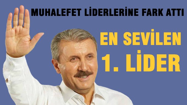 Bütün Liderlere fark attı, en sevilen 1. lider oldu