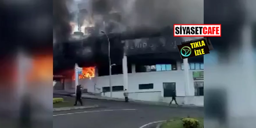 Başakşehir'de yangın paniği! Okulun alt katı yandı