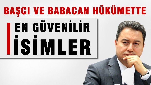 Başçı ve Babacan en çok güvenilen isimler