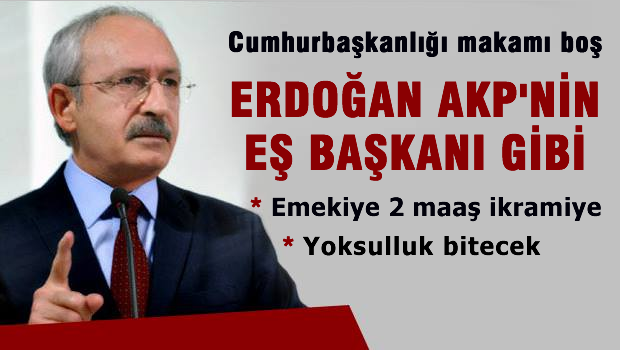 Erdoğan AKP'nin eş başkanı gibi oy istiyor
