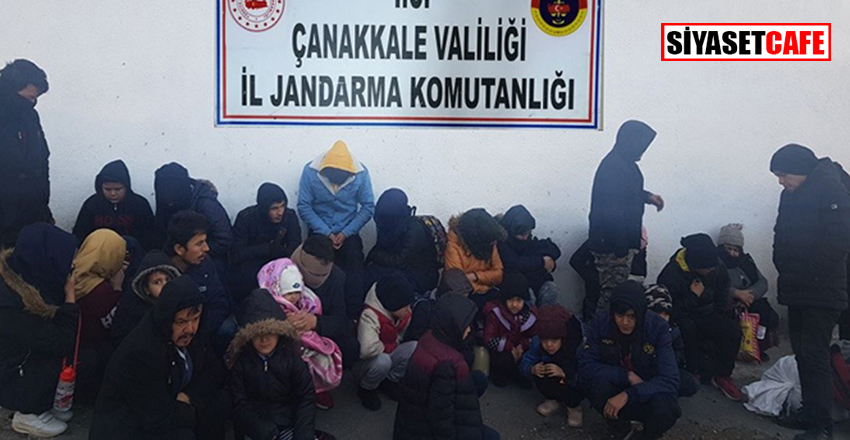 Çanakkale'de 30 mülteci yakalandı!