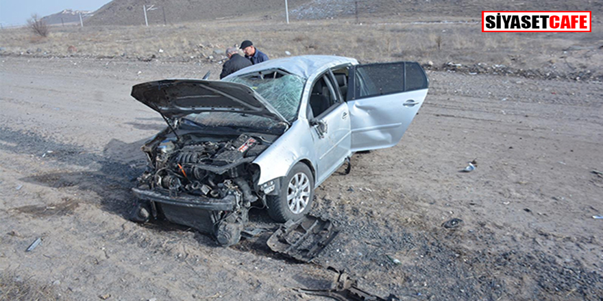 Kayseri'de feci kaza:4 kişi yaralandı.
