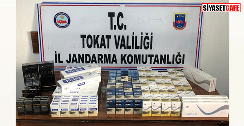 Tokat’ta valizlere zulalanmış halde 380 paket sigara ele geçirildi