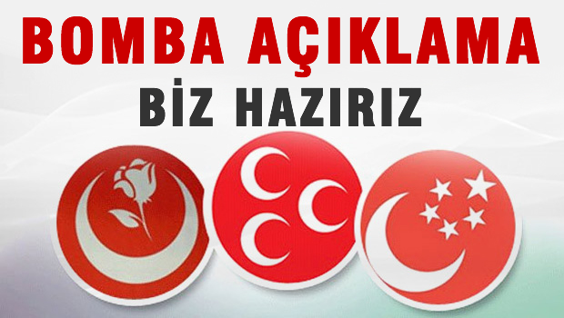 Bomba ittifak açıklaması 'HAZIRIZ'