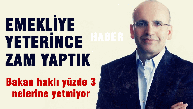 Emekliye yeterince zam yaptık!