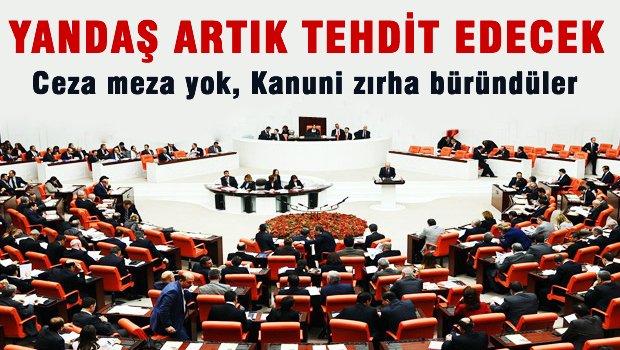 Yandaşa tehdit izni