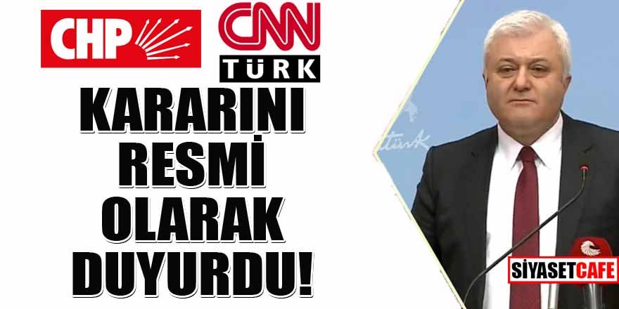 CHP, CNN Türk'ü boykot kararını duyurdu!
