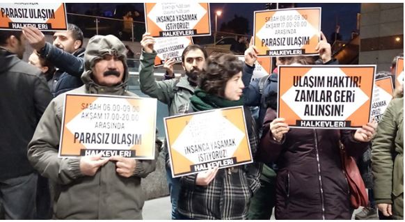 İmamoğlu'na zam protestosu