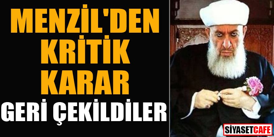 Menzil'den kritik karar! Geri çekildiler...