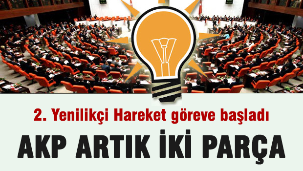 AKP Artık iki parça