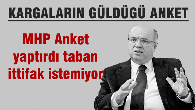 MHP Anket yaptırdı Taban  İttifak istemiyor