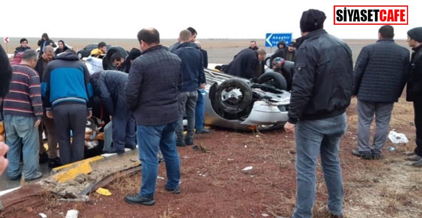 Konya'da feci kaza: 1 ölü 8 yaralı