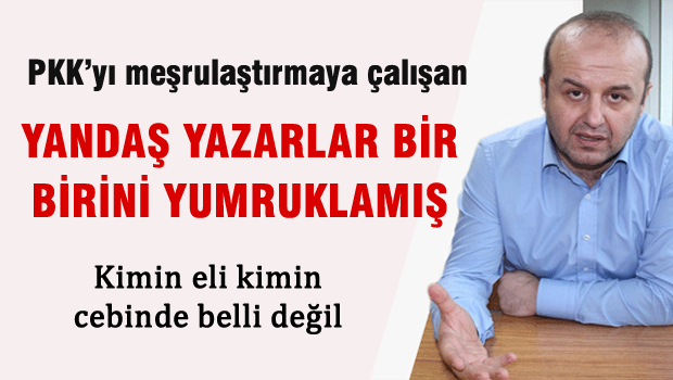 Yandaş yazarlar bir birini yumrukladı
