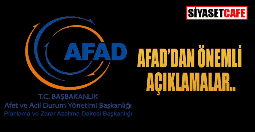 AFAD'dan Kanal İstanbul açıklaması