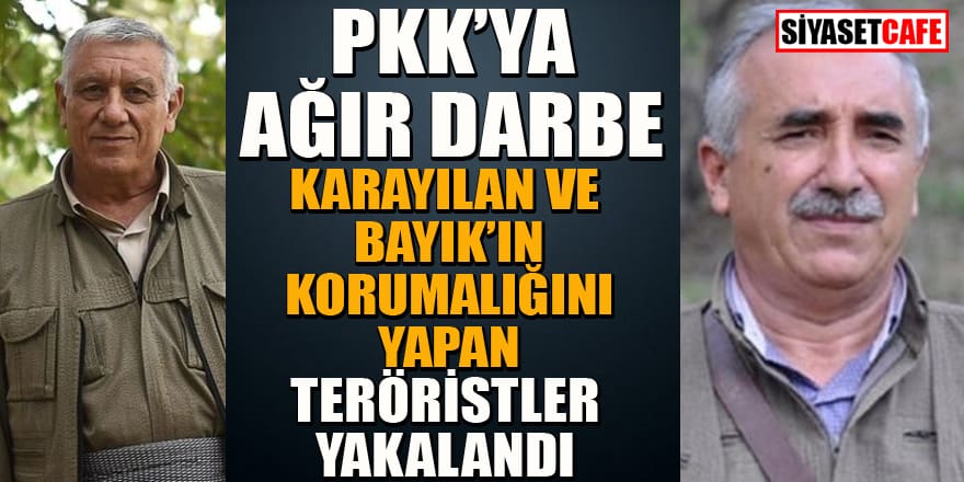 PKK'ya ağır darbe! Karayılan ve Bayık'ın korumalığını yapan teröristler yakalandı