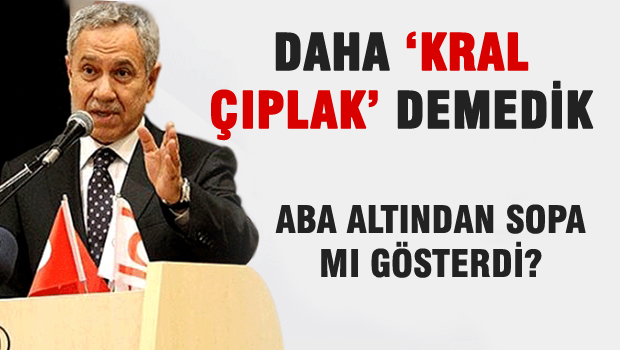 Bülent Arınç: Kral çıplak demedik daha