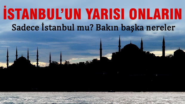 İstanbul'un yarıya yakını Hazine'nin