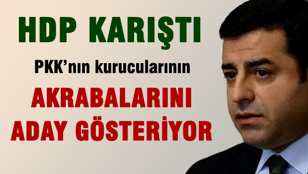 HDP'de vekiller değil PKK kurucularının akrabaları aday gösteriliyor