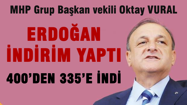 Vural '400'den 335 indiler'