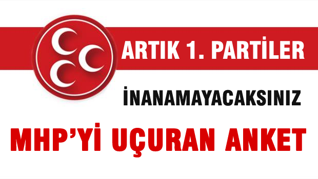MHP kendi anketinde uçtu