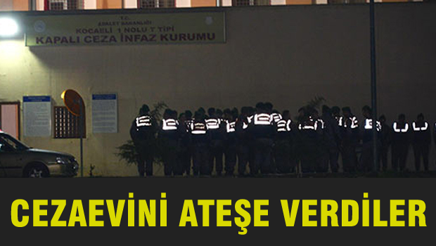 Mahkumlar cezaevini ateşe verdiler