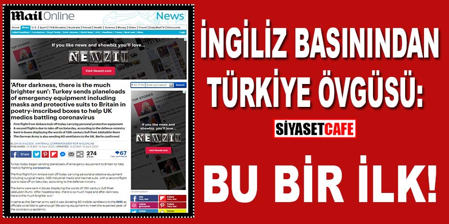 İngiliz basınında Türkiye övgüsü: "Bu bir ilk!"