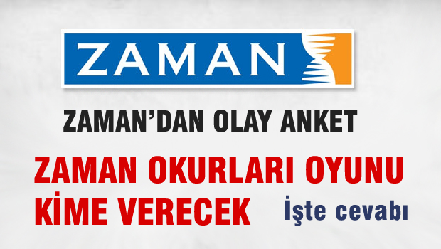 Zaman'dan olay 2015 genel seçim anketi