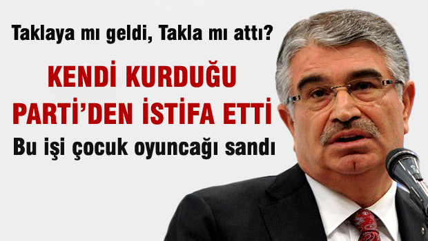 İdris Naim Şahin partisinden istifa etti