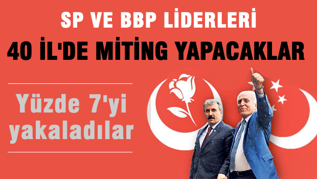 Milli İttifak 40 miting yapacak