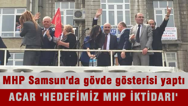 MHP Samsun adaylarıyla şehir turu attı