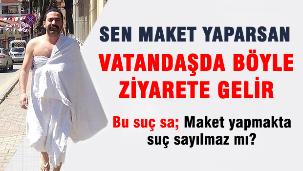 Kabe maketini tavaf etmek istedi gözaltına alındı