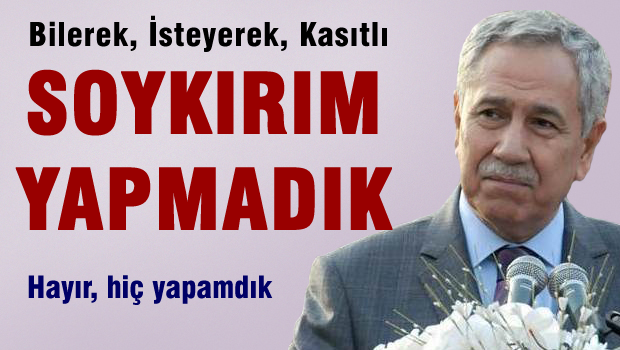 Bilerek, kasıtla ve isteyerek soykırım yapmadık