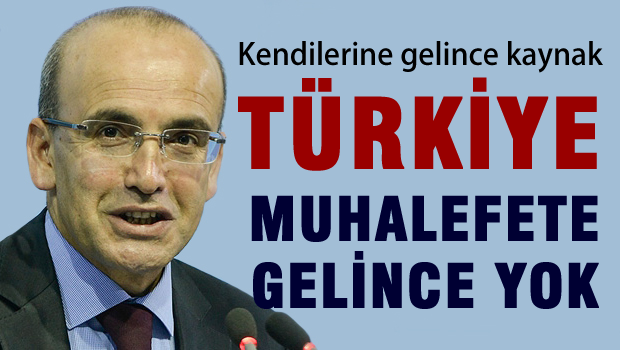 Kendilerine gelince kaynak Türkiye, Muhalefete gelince Kaynak yok..