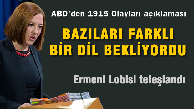 ABD'den 1915 olayları açıklaması!