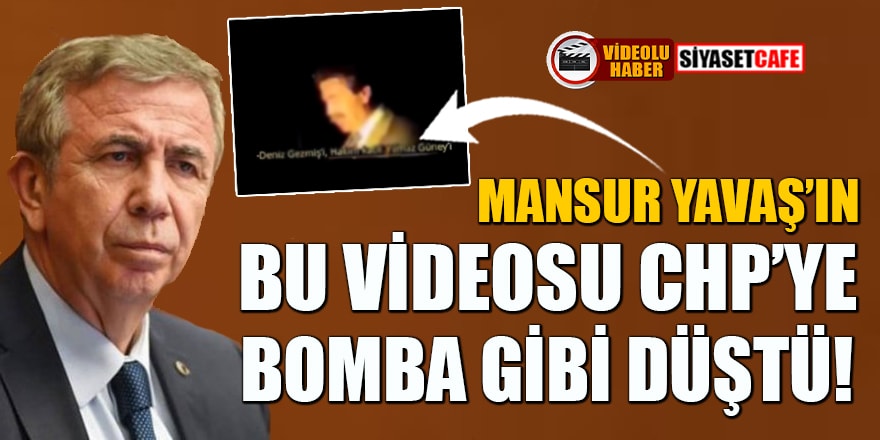 Mansur Yavaş'ın bu videosu CHP'ye bomba gibi düştü