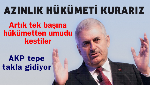AKP azınlık hükümetine razı oldu
