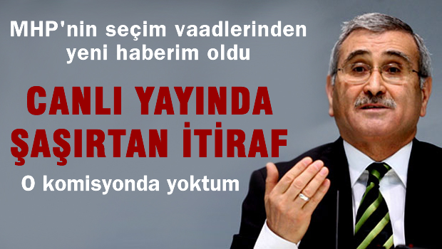 Durmuş Yılmaz'dan canlı yayında şaşırtan itiraf