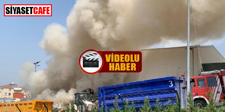 Maltepe’de atık tesisi yanıyor