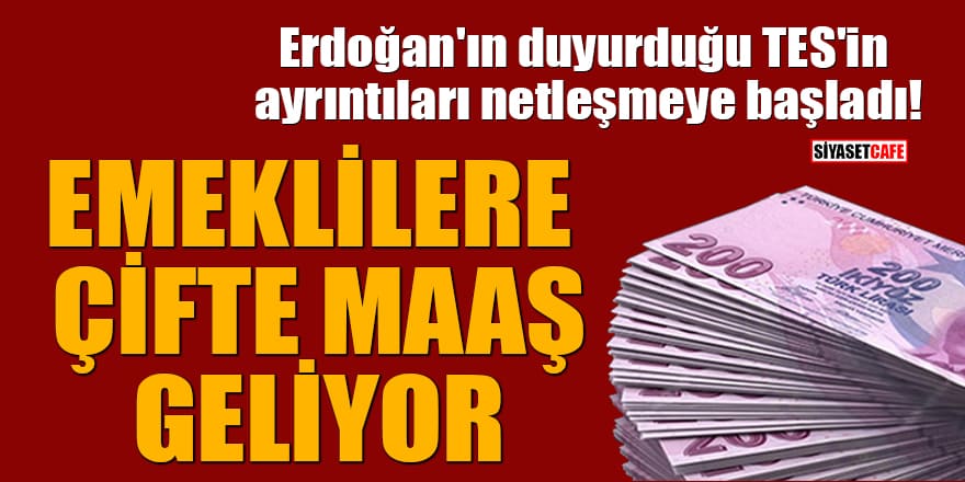 Erdoğan'ın duyurduğu TES'in ayrıntıları netleşmeye başladı! Emeklilere çifte maaş geliyor