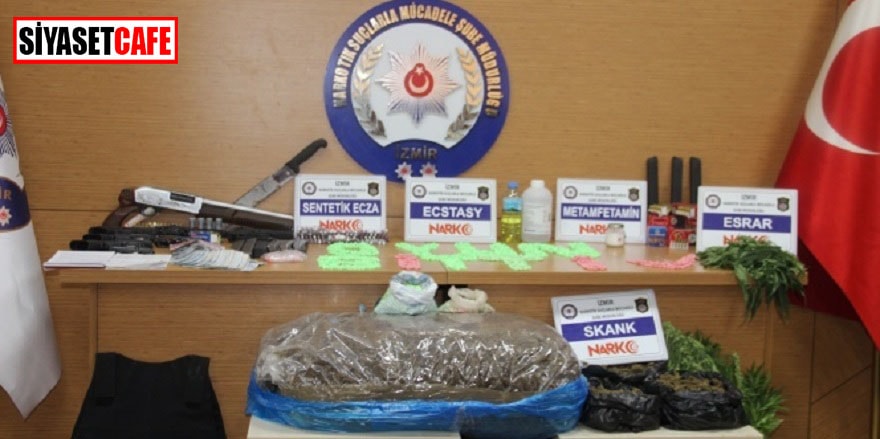 İzmir’de büyük uyuşturucu operasyonu