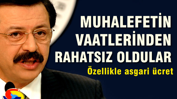 TOBB Muhalefetin vaatlerinden rahatsız oldu