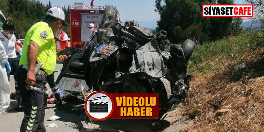 Aydın’da kafa kafaya kaza: 1 ölü, 2 yaralı!
