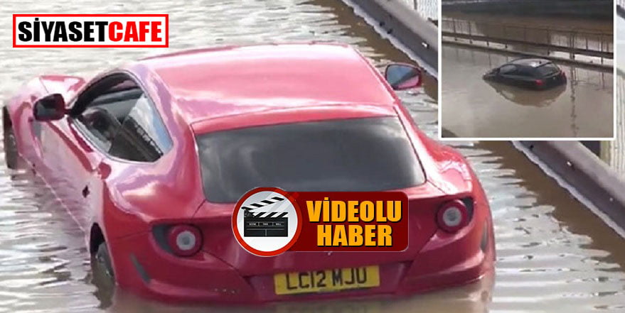 Londra’da arabalar sular altında kaldı