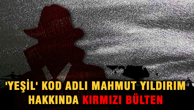 'Yeşil' kod adlı Mahmut Yıldırım hakkında kırmızı bülten çıkarılmasına karar verildi