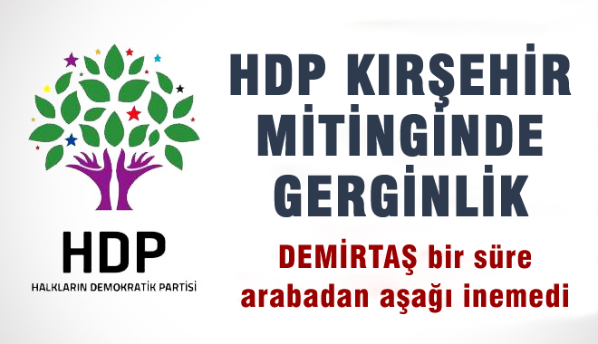 HDP'nin mitinginde gerginlik-video
