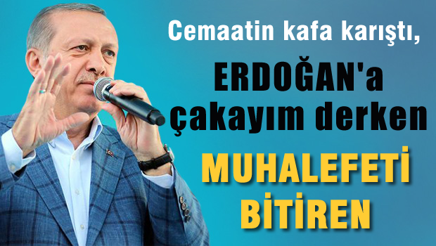 Cemaat baltayı taşa vurdu